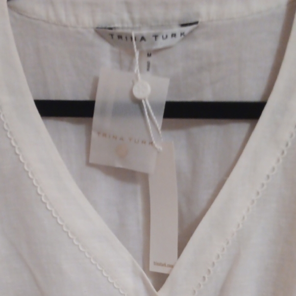 Trina Turk Cream Blouse - Picture 9 of 10